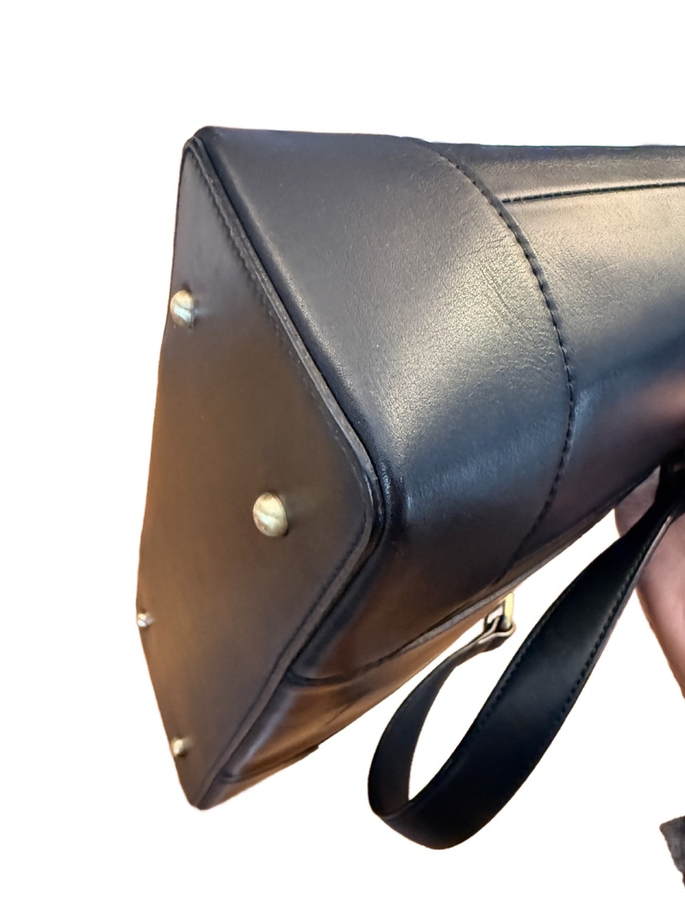Burberry Black Leather Nova Check Tote Bag - Picture 8 of 13
